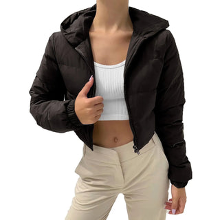 Cropped Quilted Puffer Jacket