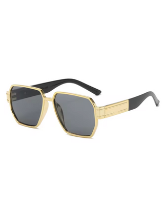 Oversized Square Sunglasses Gold