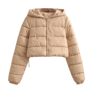 Cropped Quilted Puffer Jacket