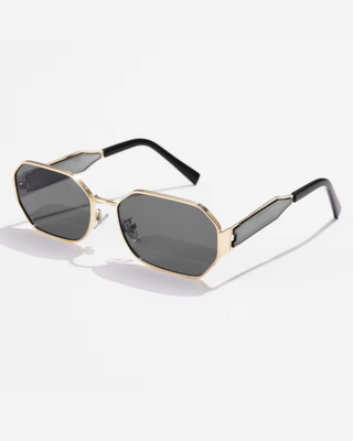 Retro Square Metal Sunglasses for Women