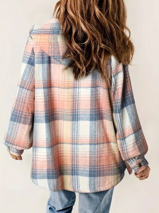 Plaid Teddy Fleece Jacket