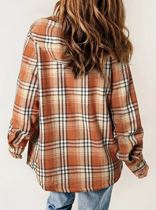 Plaid Teddy Fleece Jacket