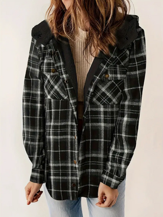 Plaid Teddy Fleece Jacket