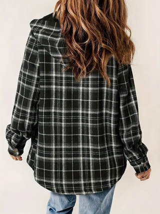 Plaid Teddy Fleece Jacket