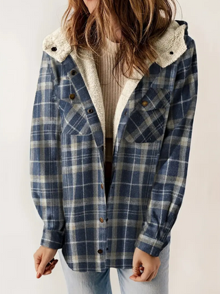 Plaid Teddy Fleece Jacket