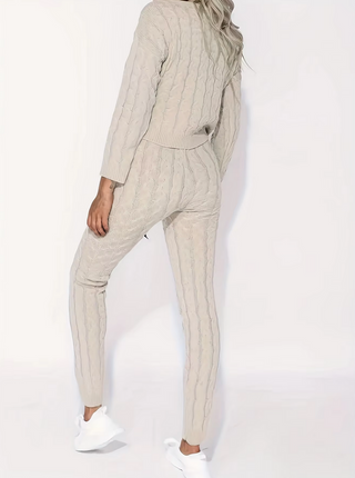 Lily Solid Knitted Two-Piece Set